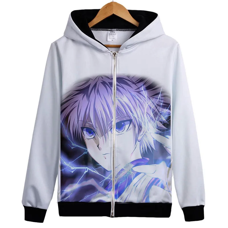 Охотник х Охотник Толстовка GON FREECSS Killua Zoldyck Kurapika японское аниме пальто толстовка крутые комиксы унисекс модный свитер