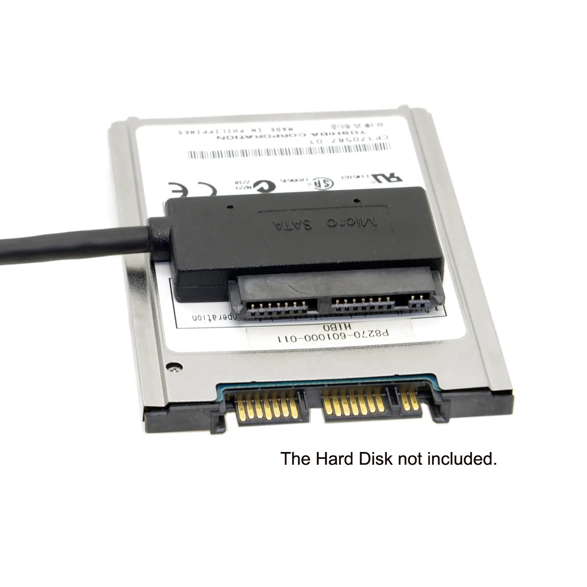Cablecc 10 см USB 3 0 к Micro SATA 7 + 9 16 Pin 1 8 &quot90 градусов угловой драйвер жесткого диска SSD