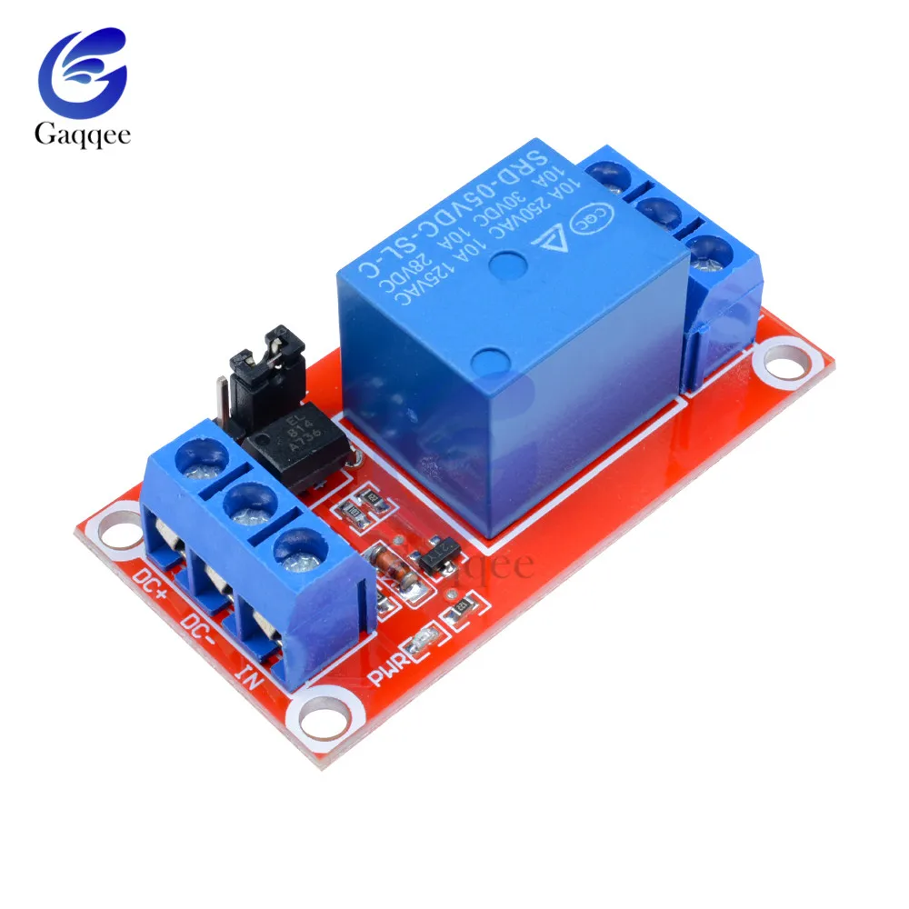 1 канальный релейный Щит постоянного тока 5 в с оптроном для Arduino модуль источника