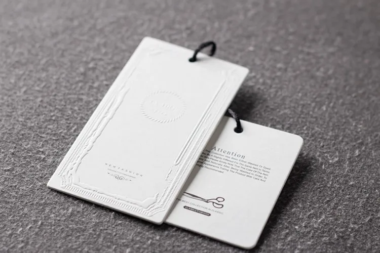 Пользовательский логотип бренд бумажная цена бирка персональный магазин имя