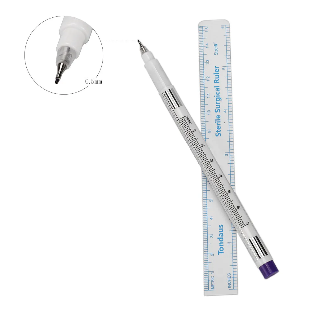 Posit Pro ручка-маркер для бровей тату-Маркерная ручка линейка профессиональный