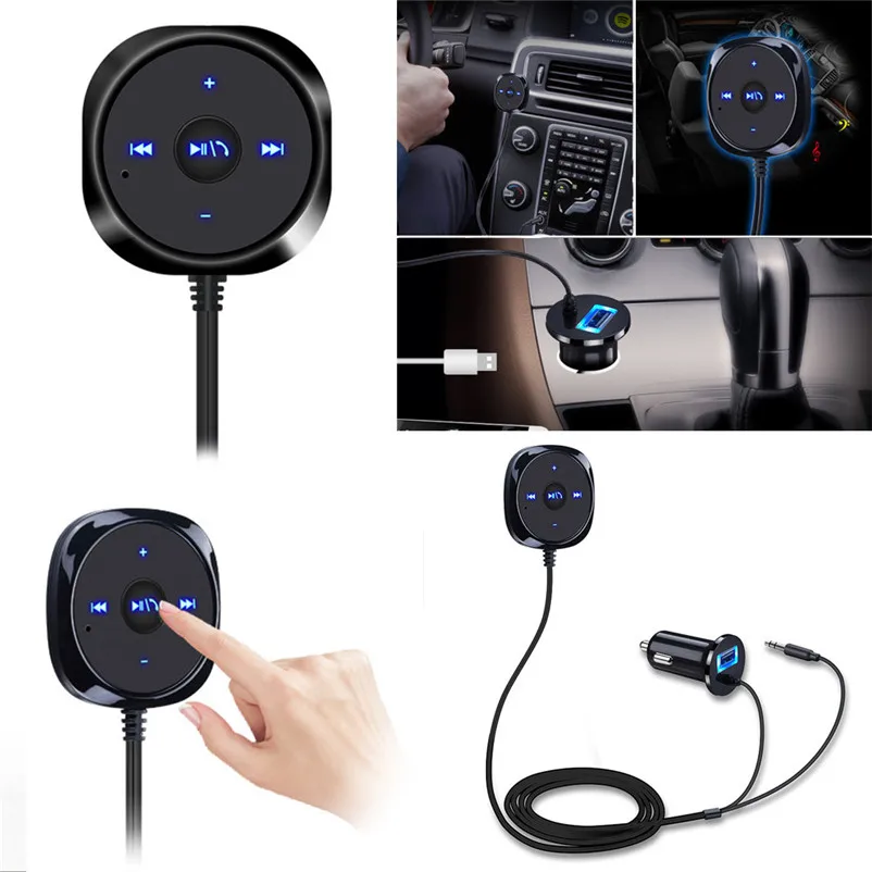 Новинка года, Новое поступление Авто-Стайлинг Bluetooth 4,0 беспроводной музыкальный приемник 3,5 мм адаптер Handsfree Car дополнительный громкоговоритель