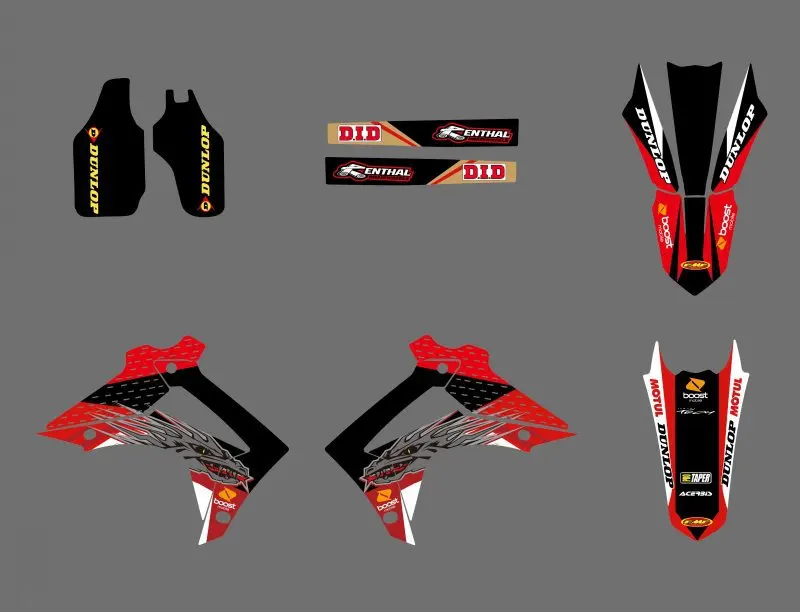Наклейка H2CNC графическая для Honda CRF250R CRF250 2014-2016 &amp CRF450R CRF450 2013 2014 2015 2016 CRF 450 450R R |