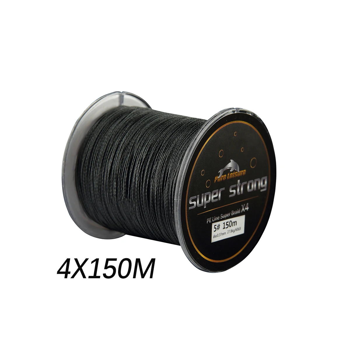 PureLeisure 4 нити 100 м 150 300 500 PE черная плетеная леска морская соленая вода карп