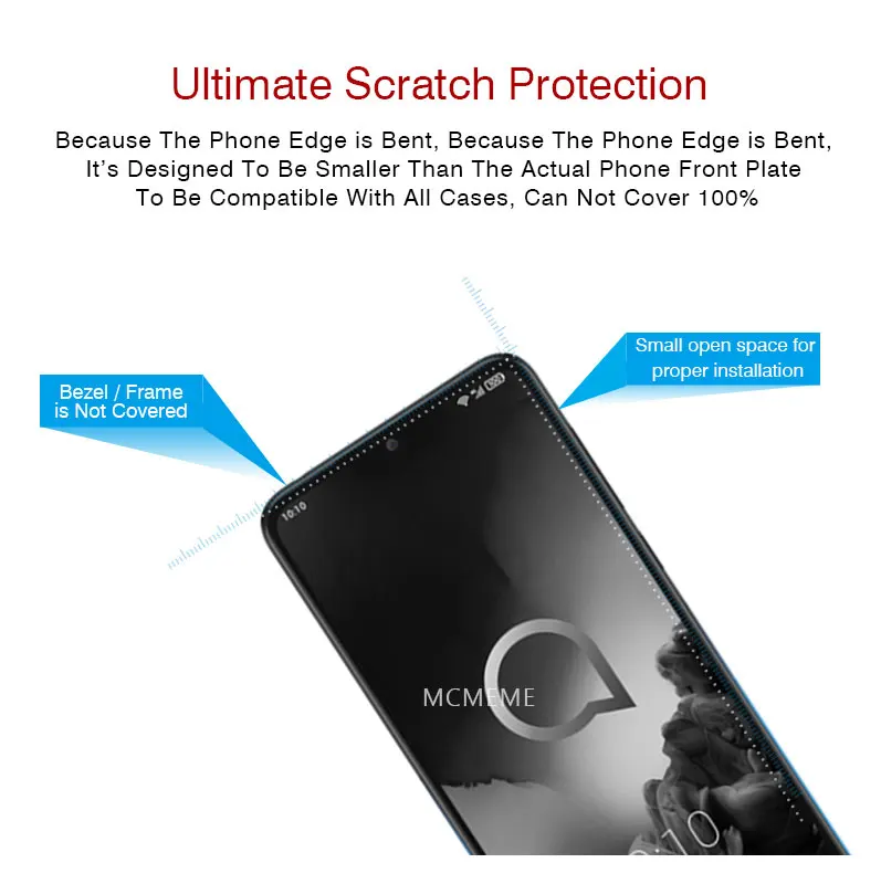 Для alcatel 3 (2019) 3L защитная пленка из закаленного стекла прозрачная для экрана