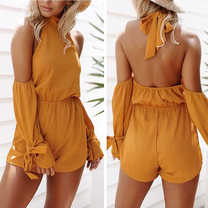 Новые женские Дамы Клубная одежда лето спинки Playsuit Bodycon комбинезон брюки |