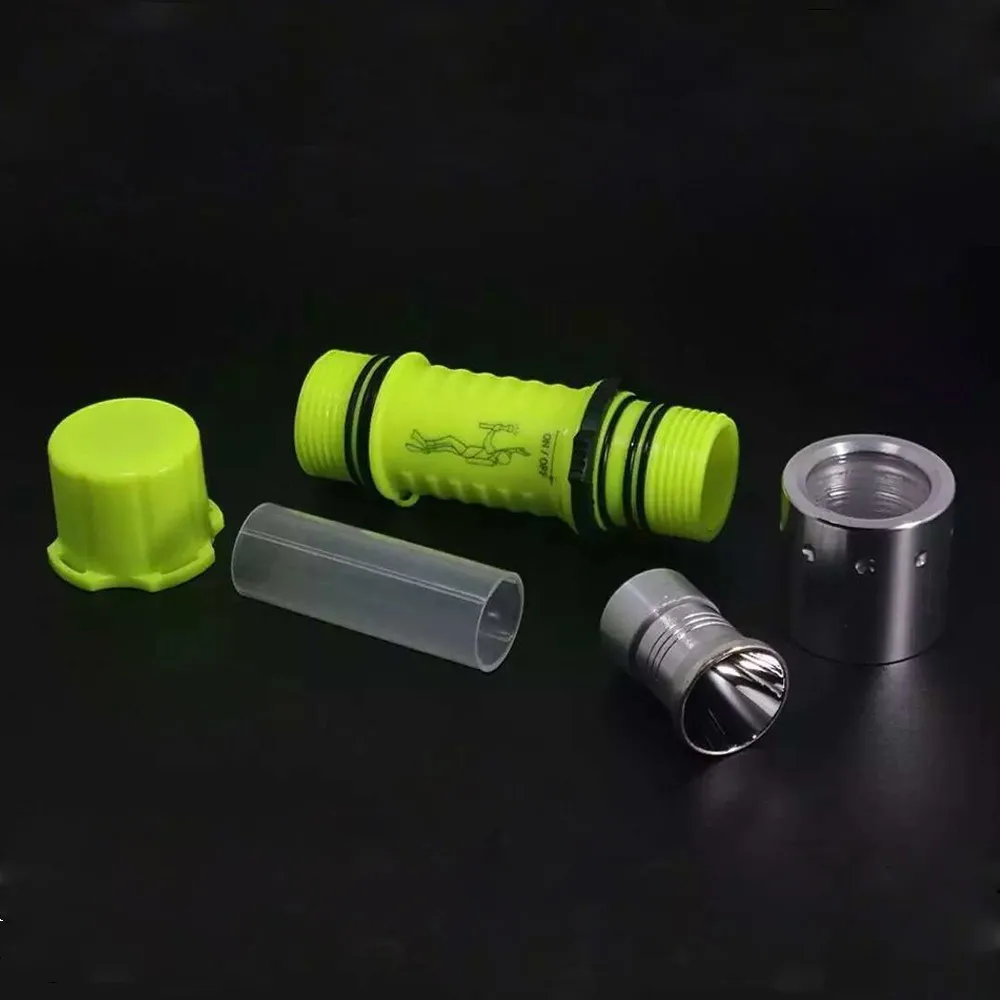 1200LM CREE T6 светодиодный водонепроницаемый подводный фонарик для Аквалангиста, фонарик для дайвинга, световой фонарик для дайвинга, светодиодный фонарик