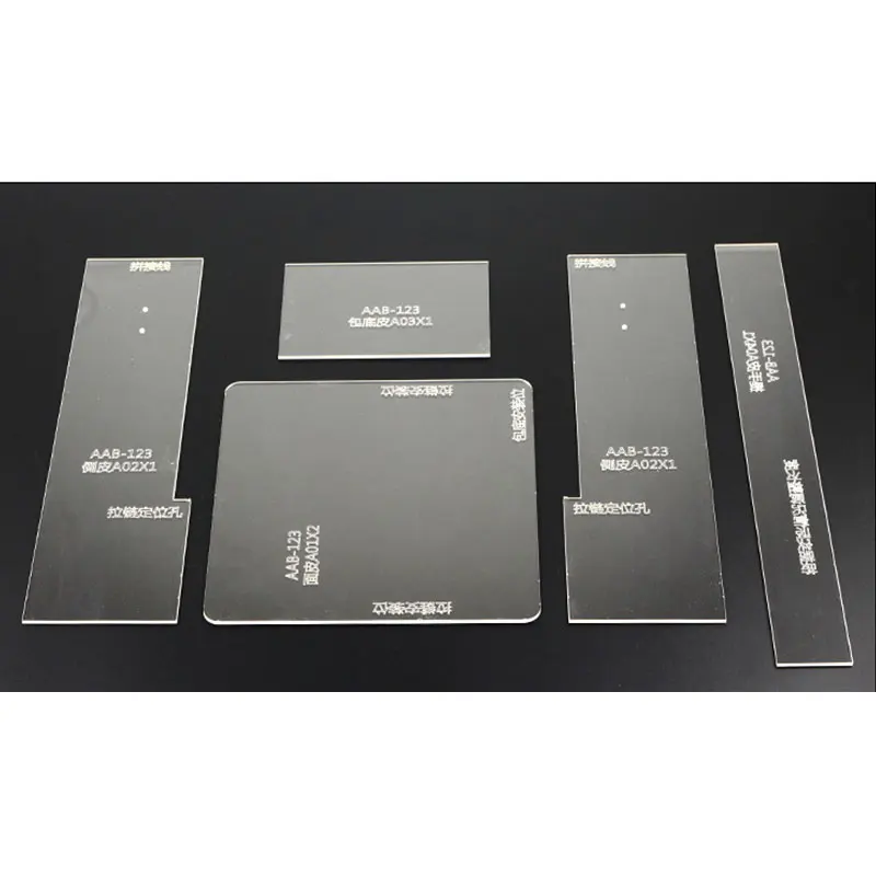 Acrylic template Женская Мини квадратная сумка Сделай Сам кожаный акриловый шаблон кожаные товары ручной работы дамские сумки акриловая версия кожаный трафарет тоже - Цвет: Acrylic template