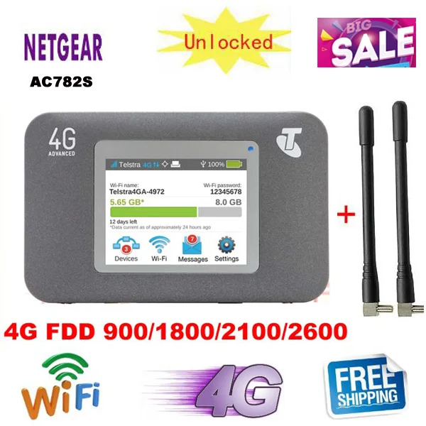 Разблокированный беспроводной роутер Netgear AirCard 782S AC782S lte 4g wifi ключ Мобильный Wi Fi mifi