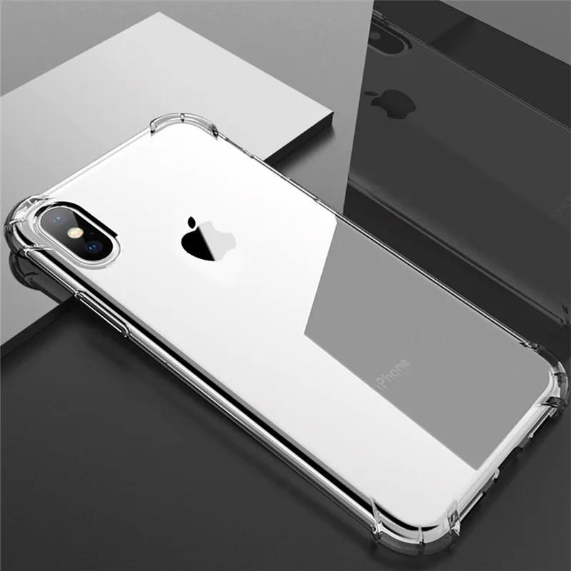 SIANCS для Apple iPhone X 10 чехол бампер Ультратонкий корпус Прозрачная подушка