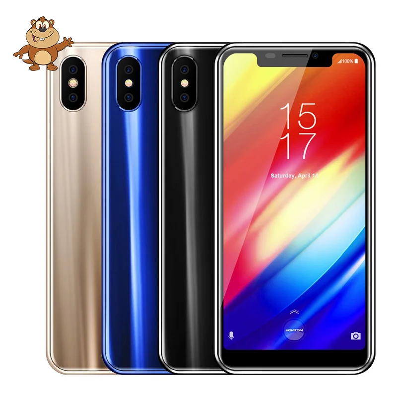 Оригинальный HOMTOM H10 5 85 дюймов Android 8 1 4 Гб + 64 ГБ мобильный телефон отпечаток пальца