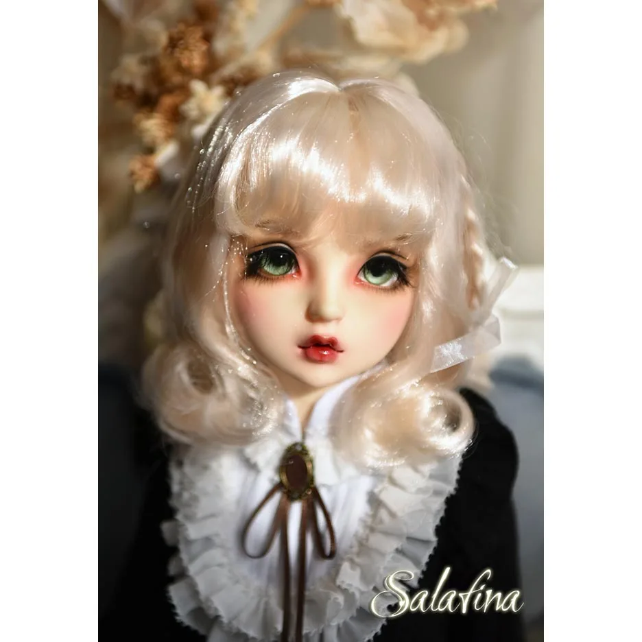 Allaosify 1 шт. коричнево-черные короткие вьющиеся волосы BJD парик 1/3 1/4 1/6 bjd кукла парик - Цвет: 3