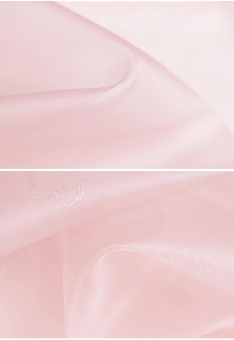 Pearlsilk 5,5 Momme 110 см ширина светильник розовый шелк органза шелк тутового шелкопряда материалы для одежды летнее платье Сделай Сам одежда ткань
