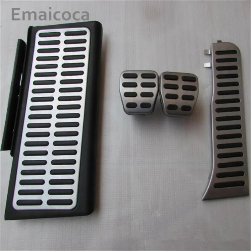 Emaicoca, автомобильный Стайлинг, нержавеющая сталь, педаль газа, педаль тормоза, модифицированный чехол для Audi Q3, автомобильные аксессуары - Название цвета: For MT