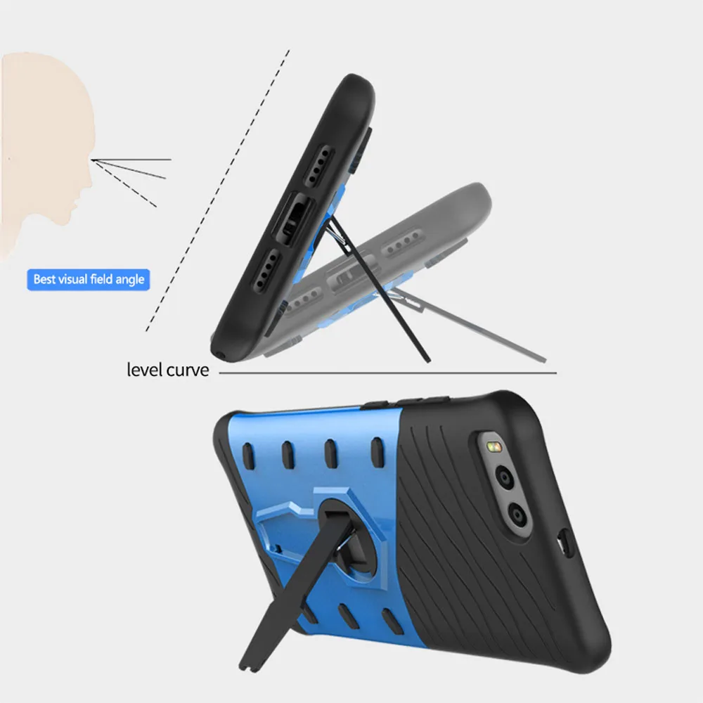 Ksq Новый противоударный Подставки Чехол для Xiaomi mi6 6e 6 P mce16 5.15 "Панцири чехол 360