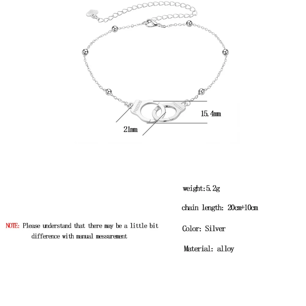 Браслет Chereda Anklets наручники из сплава розового и серебряного цвета женские