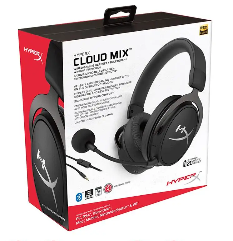 Оригинальные наушники kingston Cloud Mix Dual-Sound Беспроводная игровая bluetooth-гарнитура для