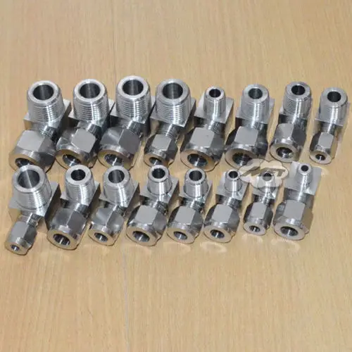 High Quality 1/8&quot NPT To 6mm 1/4&quot Compression Male Elbow Double Ferrule Stainless Steel 304 Fittings | Обустройство дома