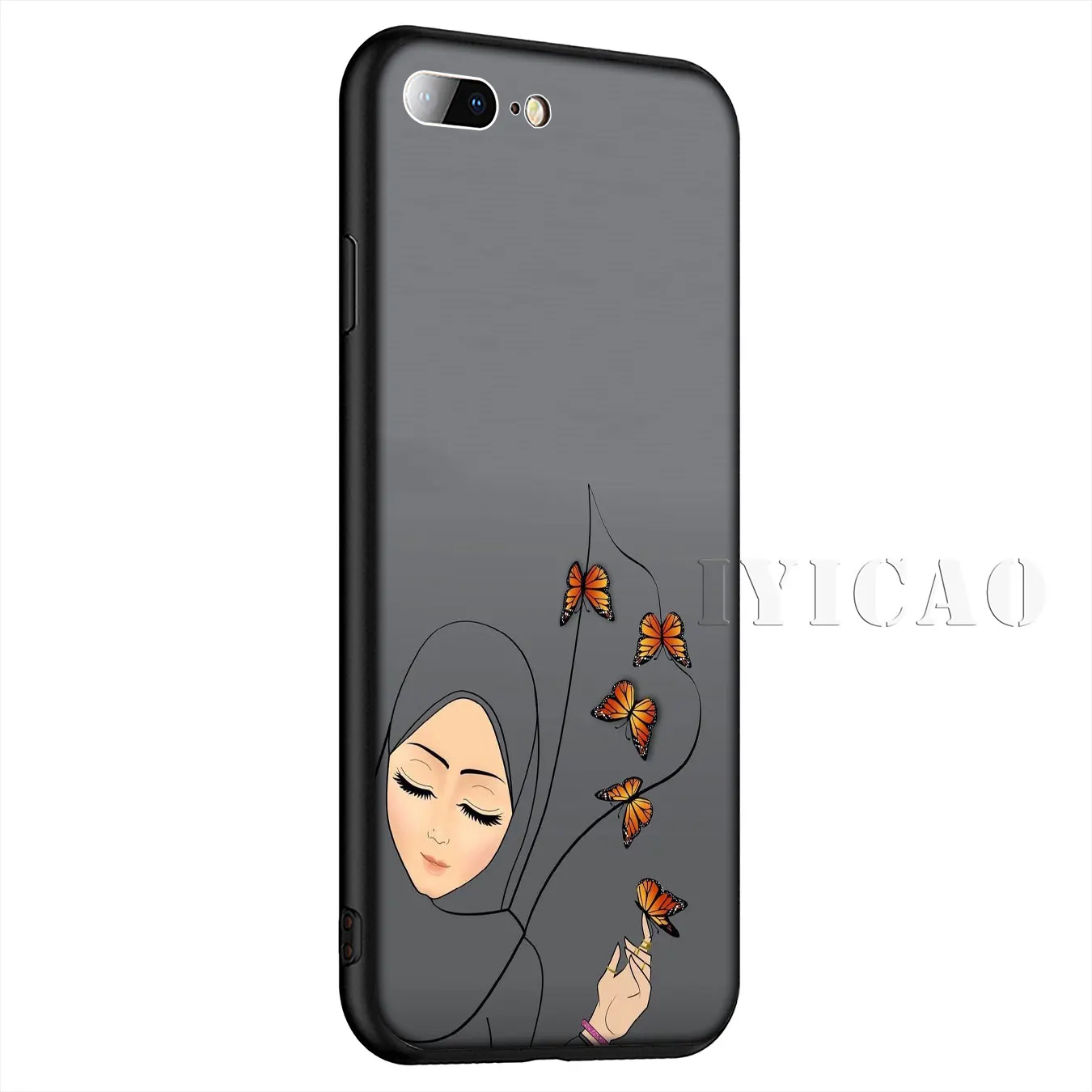 Мусульманский Исламский Черный силиконовый мягкий чехол для iPhone 11 Pro Max XR X XS 8 7 6 6S