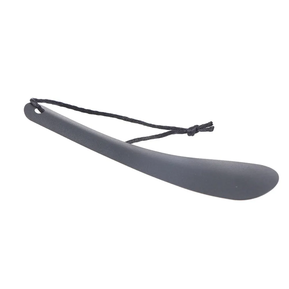 1PCS 19 Cm Flexible Sturdy Slip Black Alloy Shoe Horn Spoon Shape Shoehorn Lifter | Обувь