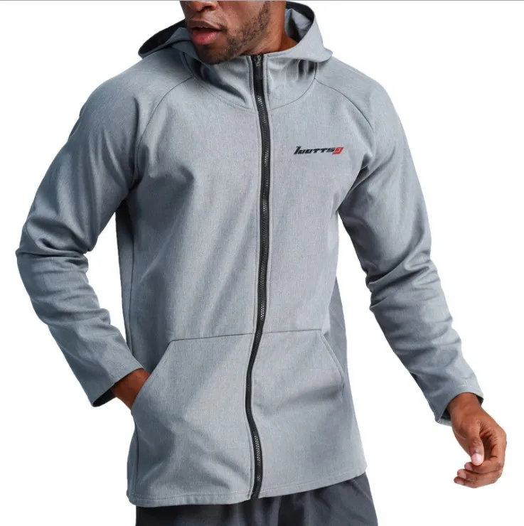 UABRAV мужская куртка для бега с капюшоном длинным рукавом спортивная одежда