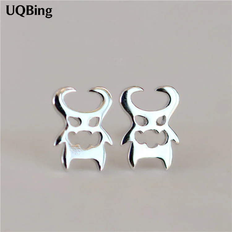 

2016 Newest Style Free Shipping Fashion 925 Sterling Silver Little Devil Horns Stud Earrings Jewelry Pendientes Brincos