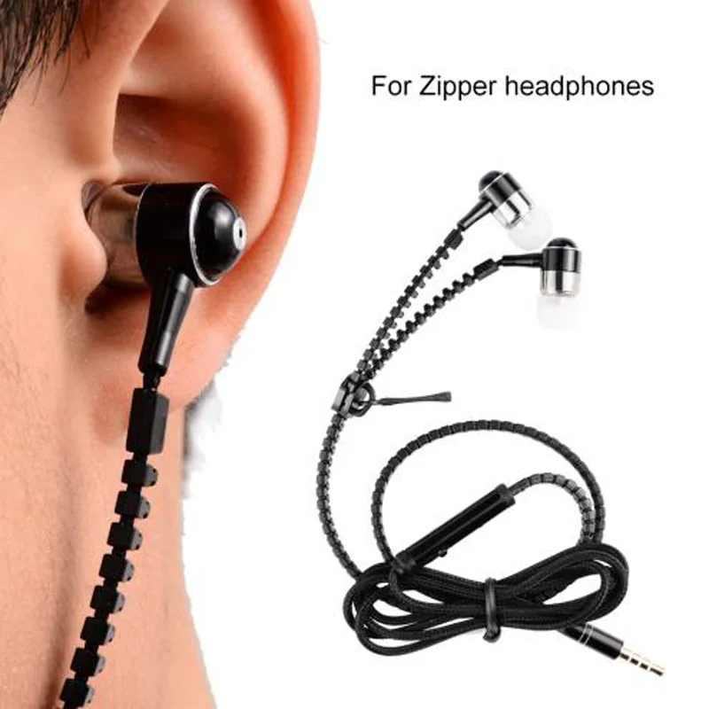 New Hot 6 Color Glow In-Ear Luminous Light Metal Zipper Earphone In The Dark Headset for Iphone Samsung Auriculares | Электроника