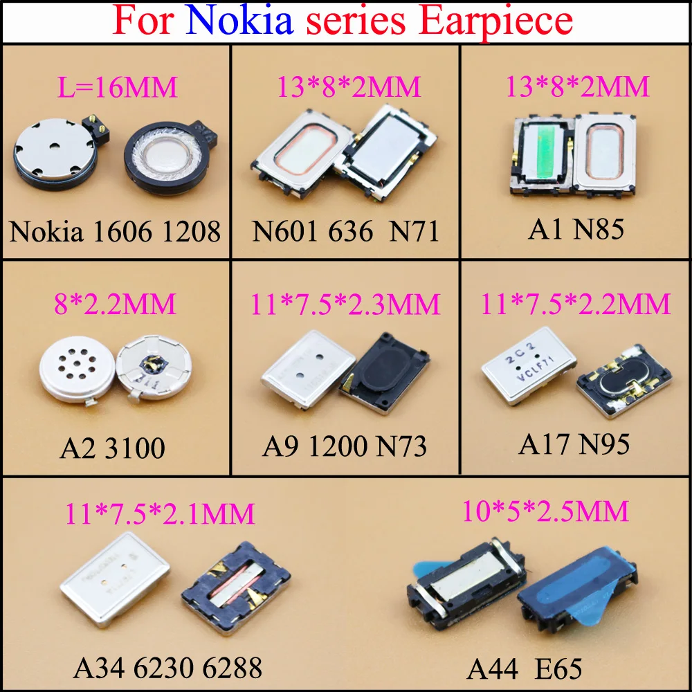 Новинка приемник динамик YuXi для Nokia 1606 1208 N601 636 N71 A1 N85 A2 3100 A9 1200 N73 A17 N95 A34 A44|Шлейфы