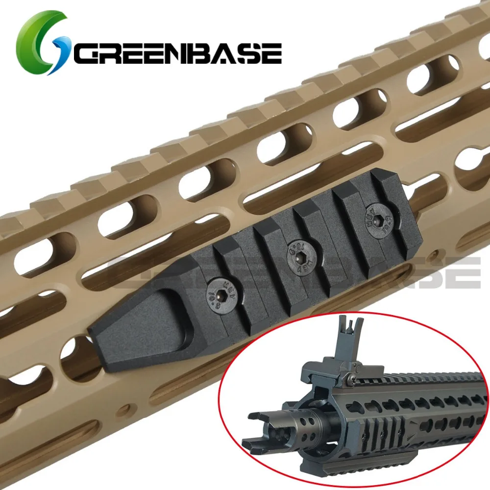 Greenbase Keymod направляющие Охотничьи аксессуары 5 слотов направляющая для URX 4 0 Quad Rail