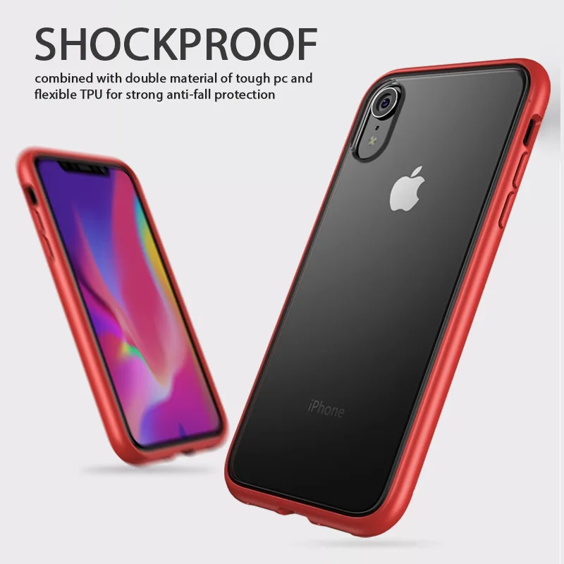 Роскошный прозрачный матовый чехол для мобильного телефона iPhone Xs Max Xr 8 7 Plus TPU