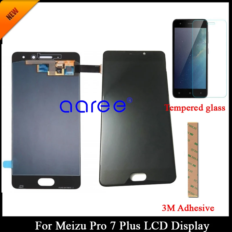 100% протестированный ЖК дисплей класса AAA для MEIZU Pro 7 Plus Meizu сенсорный экран с