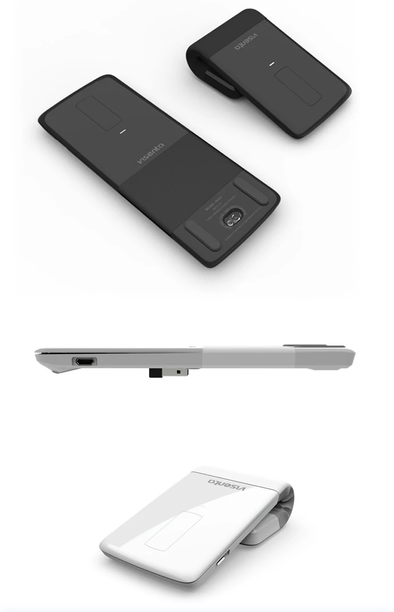 Топ Новинка 2000 точек/дюйм Мини Bluetooth беспроводная мышь тонкий и светильник складной перезаряжаемый лазер для бизнеса офиса ноутбука