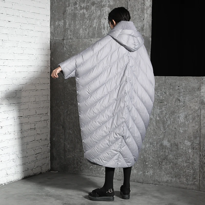 2017 зимний женский пуховик модная повседневная теплая Толстая свободная длинная