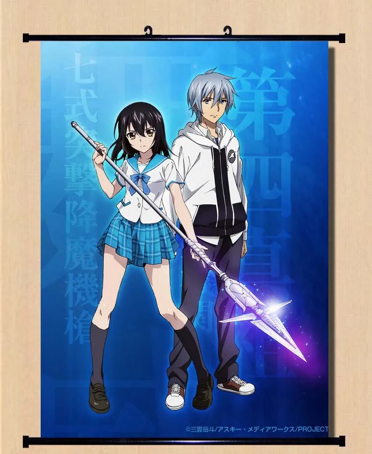 Японское аниме STRIKE THE BLOOD sexy girl Himeragi Yukina & Cyber Empress домашний Декор настенный