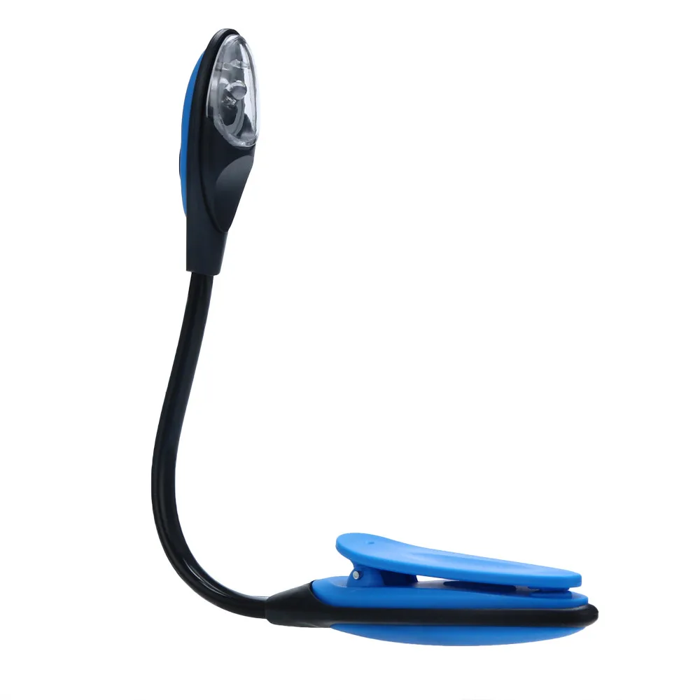 

skywolfeye Fine Portable Travel Book Reading Light Lamp Mini LED Clip Booklight Mini reading lamp creative LED night light 5.16