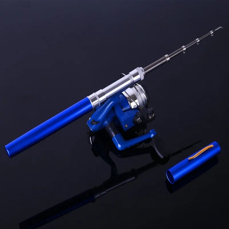 Новый! Мини телескопический лед удочку 96 см портативный алюминиевого сплава