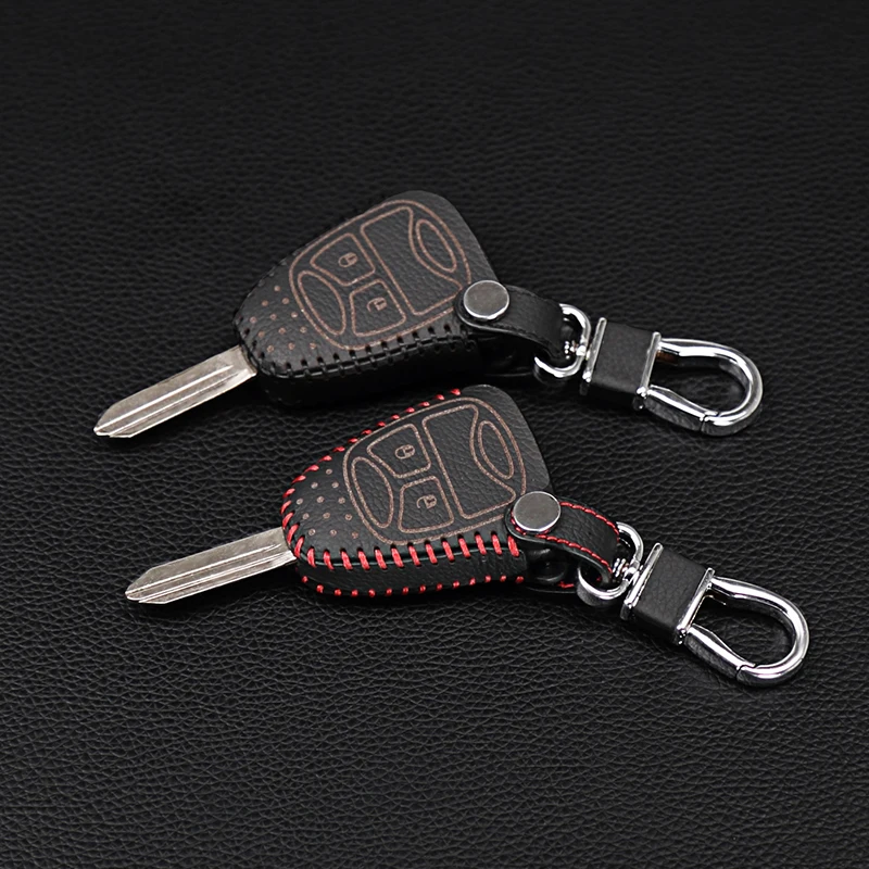 Брелок из натуральной кожи для Jeep Chrysler Wrangler Guide / Dodge Cool Granville 300C|protect key|set chainsset 3 |