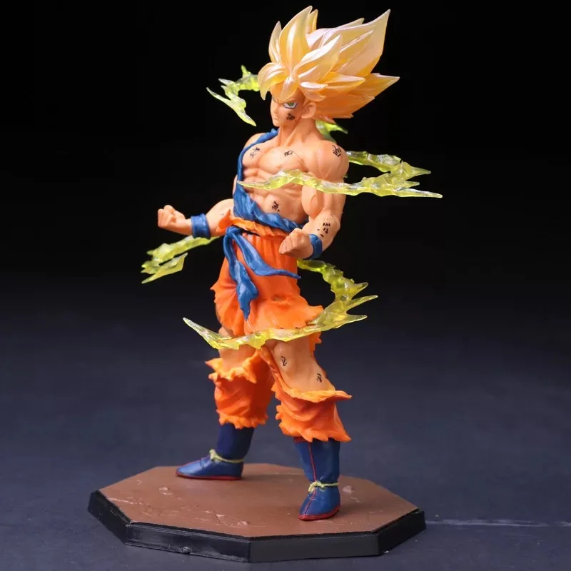 17 см Dragon Ball Z SON Goku Super Saiyan Аниме Фигурка мастер фигурка ПВХ Коллекция Модель