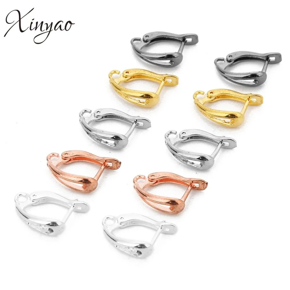 XINYAO 10 шт./лот 11*18 мм медные клипсы для сережек крючки фурнитура компонентов