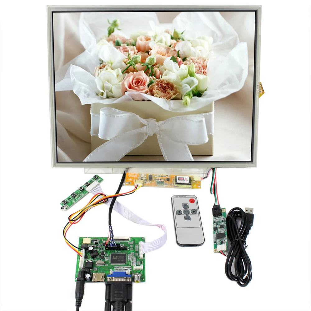

2AV VGA HD MI LCD Controller Board vs-ty2662-v1 with 15inch 1024x768 1CCFL 30PIN LCD panel with touch screen