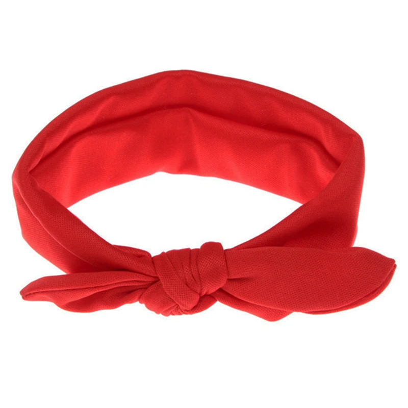 Эластичная Хлопковая женская повязка на голову банданы завязки для волос