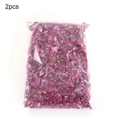 petal 2 упаковки, натуральные свадебные конфетти, сушеные розы, конфетти в форме лепестков для свадьбы, дня рождения, украшения, биоразлагаемый цветок - Color: petal