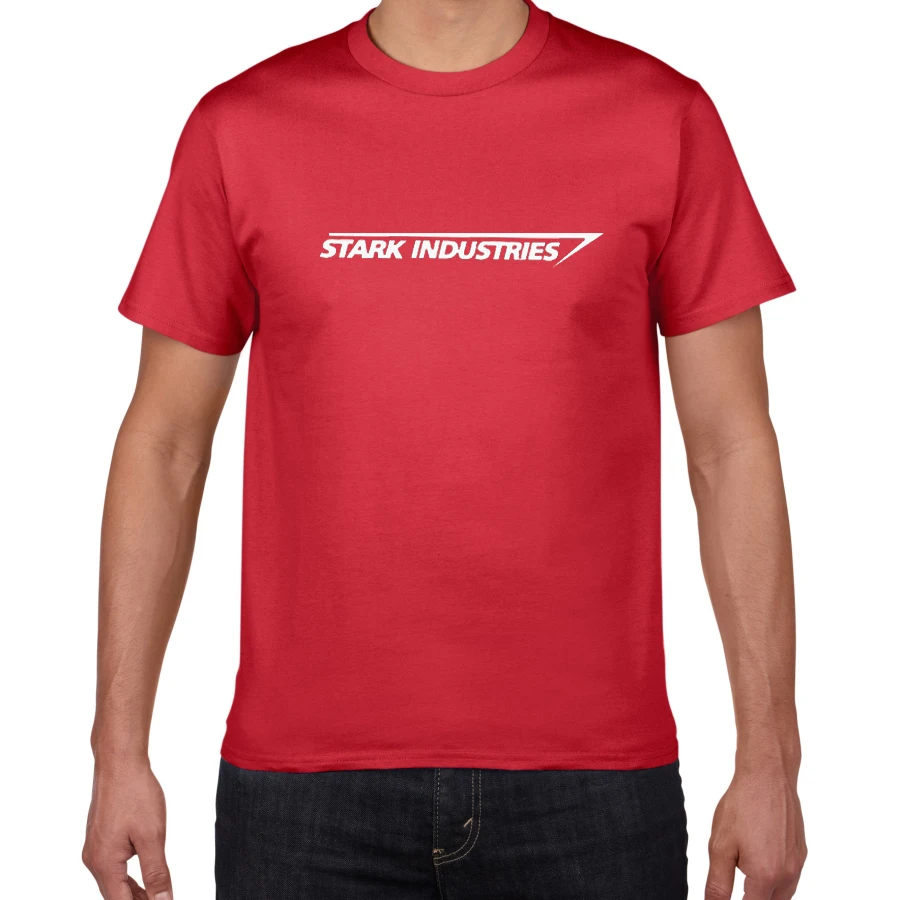 Новая-STARK INDUSTRIES футболка новая мода крутые повседневные футболки хлопок высокое качество футболка для мужчин футболка с круглым вырезом для мужчин