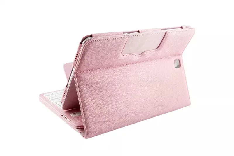 Беспроводная Bluetooth клавиатура + защитный смарт чехол из искусственной кожи для