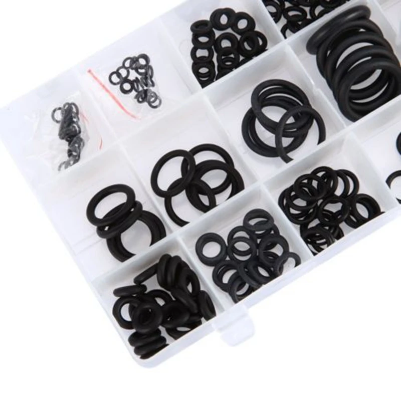 225x Rubber O Ring O-Ring Washer Seals Gasket Assortment Black for Car 18 Sizes | Автомобили и мотоциклы