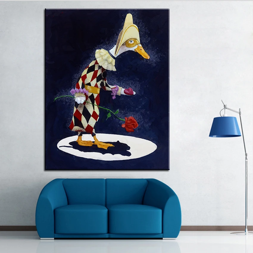 

Large size Printing Oil Painting a lonely heart Wall painting Steampunk Wall Art Picture For Living Room painting No Frame