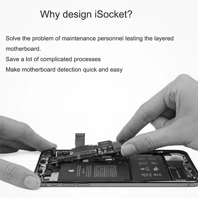 Qianli iSocket для iPhone X/XS Max логическая плата диагностический тестовый крепеж материнская плата ремонтные инструменты без пайки