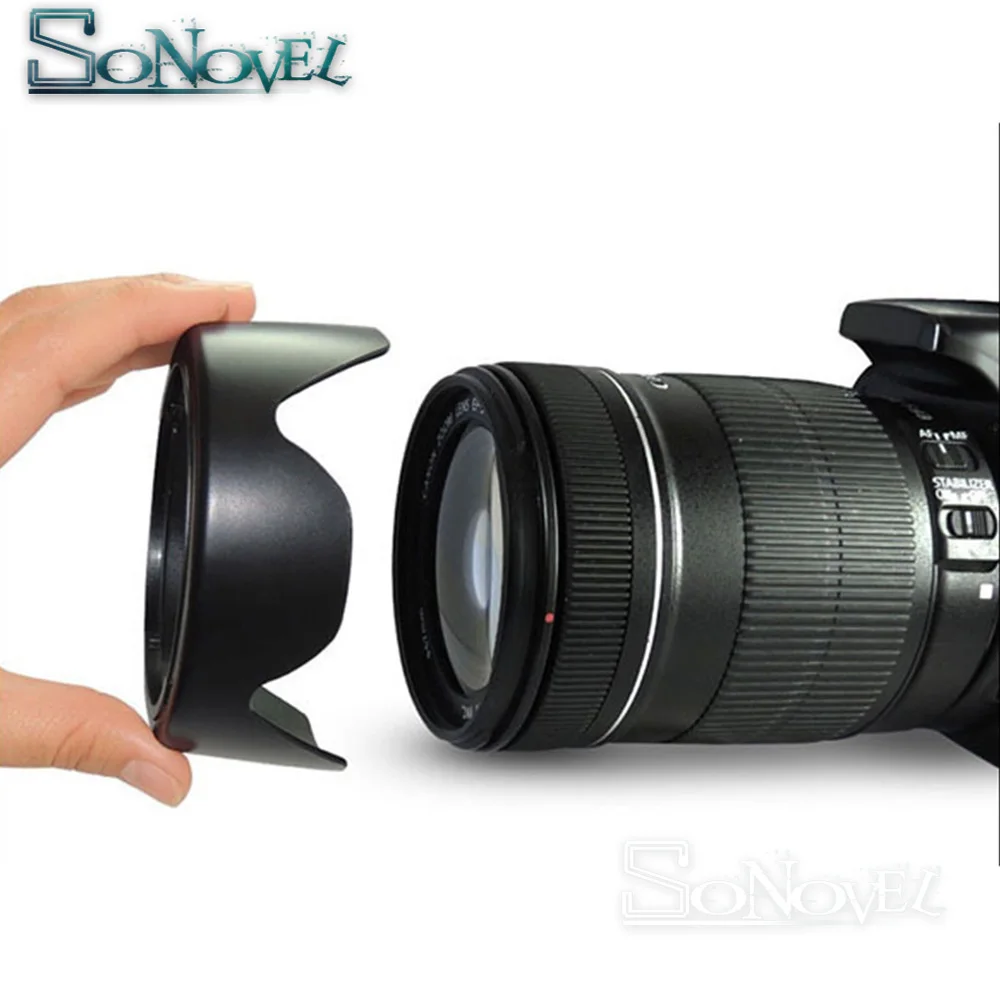 2 шт. EW 73B бленда для объектива Canon EOS EF S 17 85 мм F4 5.6 18 135 f/3 5 6 IS объектив и 800D 760D 750D