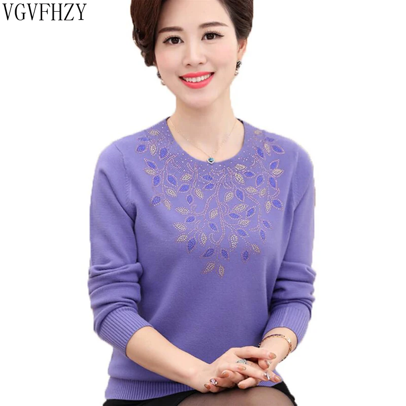 

Cashmere O neck Sweaters and Pullovers Women Autumn Winter Wood Ear Neck Female Jumper Knitted Brand Pullover Middle-aged top