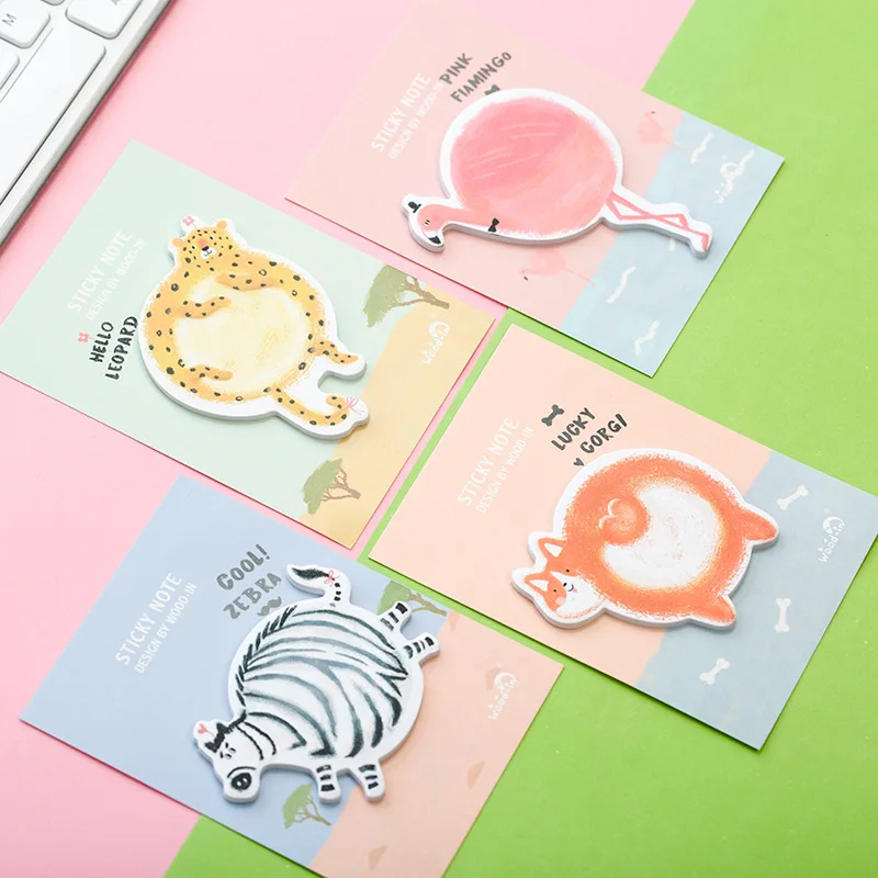 4 шт. Стикеры для заметок с животными|animal sticky notes|sticky notesmemo pad |
